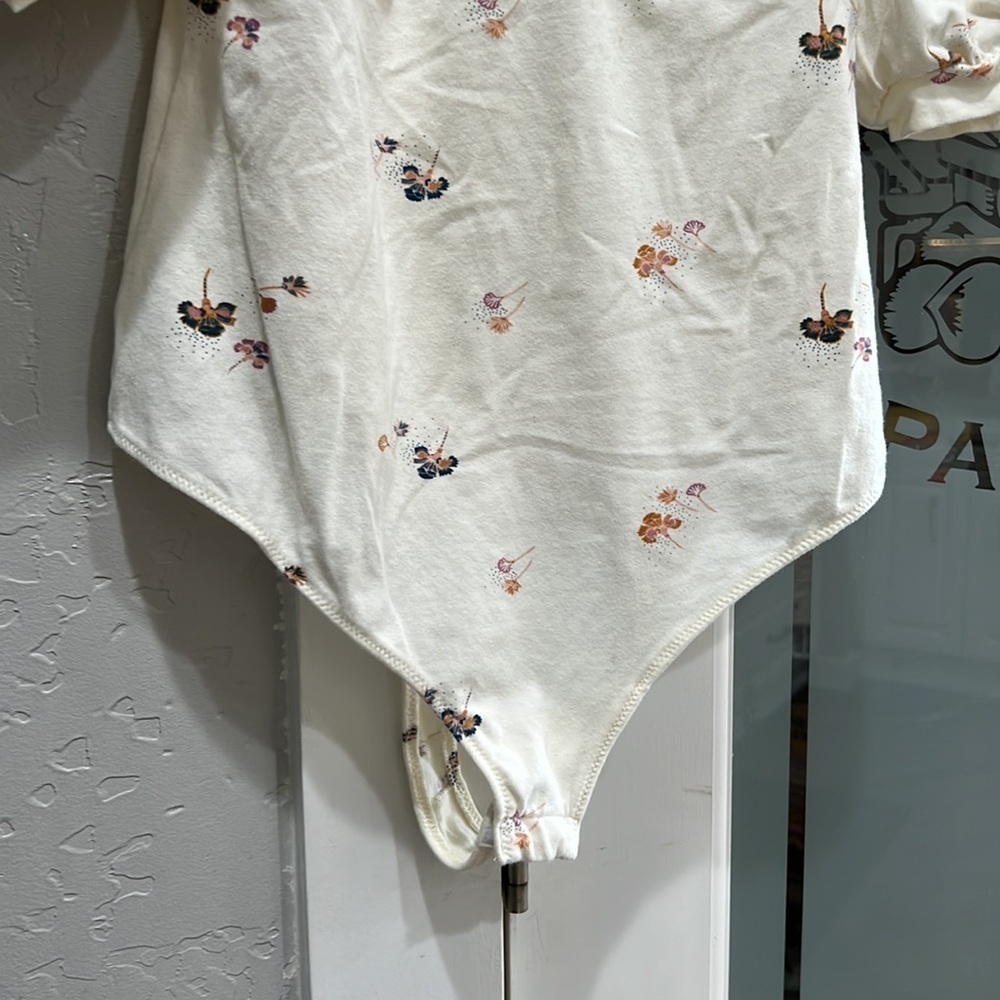 Free People Play Date bodice style bodysuit in ivory - Picture 9 of 12